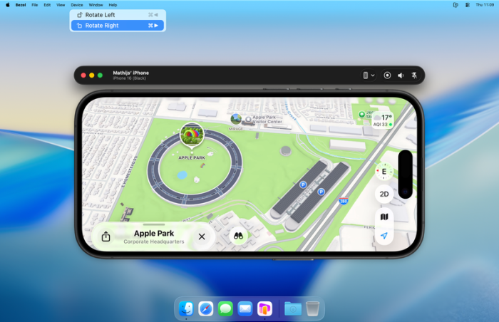 Bezel 4.0: Jetzt mit drahtloser iPhone-Spiegelung auf den Mac