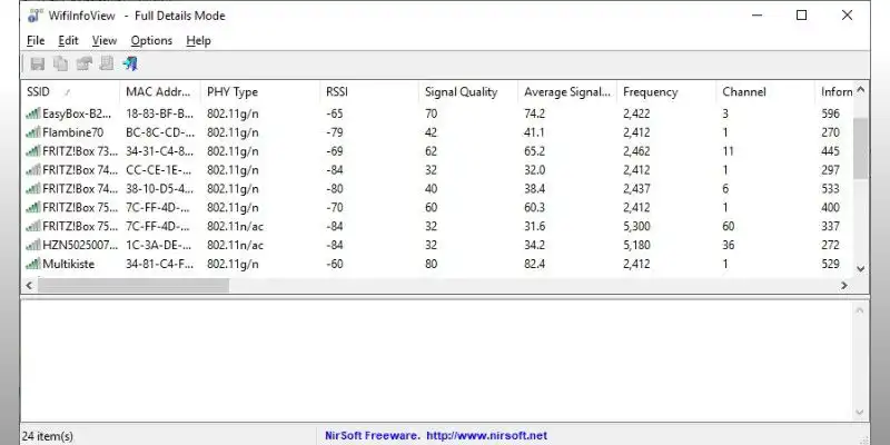 WifiInfo View für Windows vorgestellt