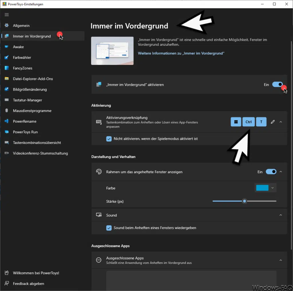 Tipp: Windows-Fenster immer im Vordergrund – so geht es