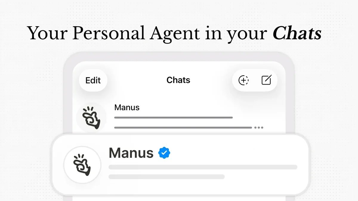 Manus Agents: KI-Assistent zieht in den Messenger ein
