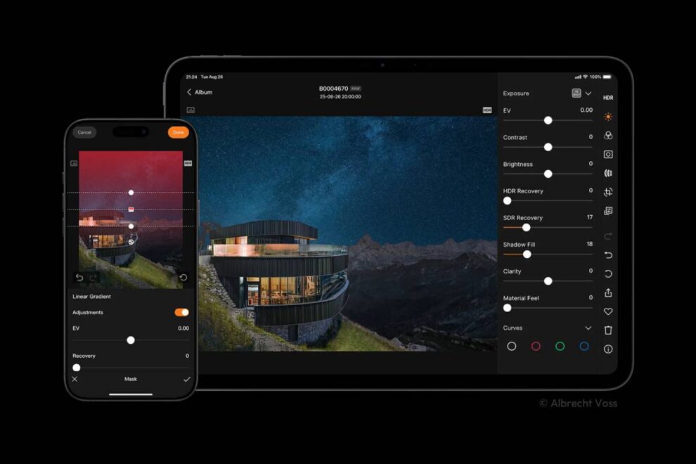 Hasselblad-App erhält Masken für präzise Korrekturen
