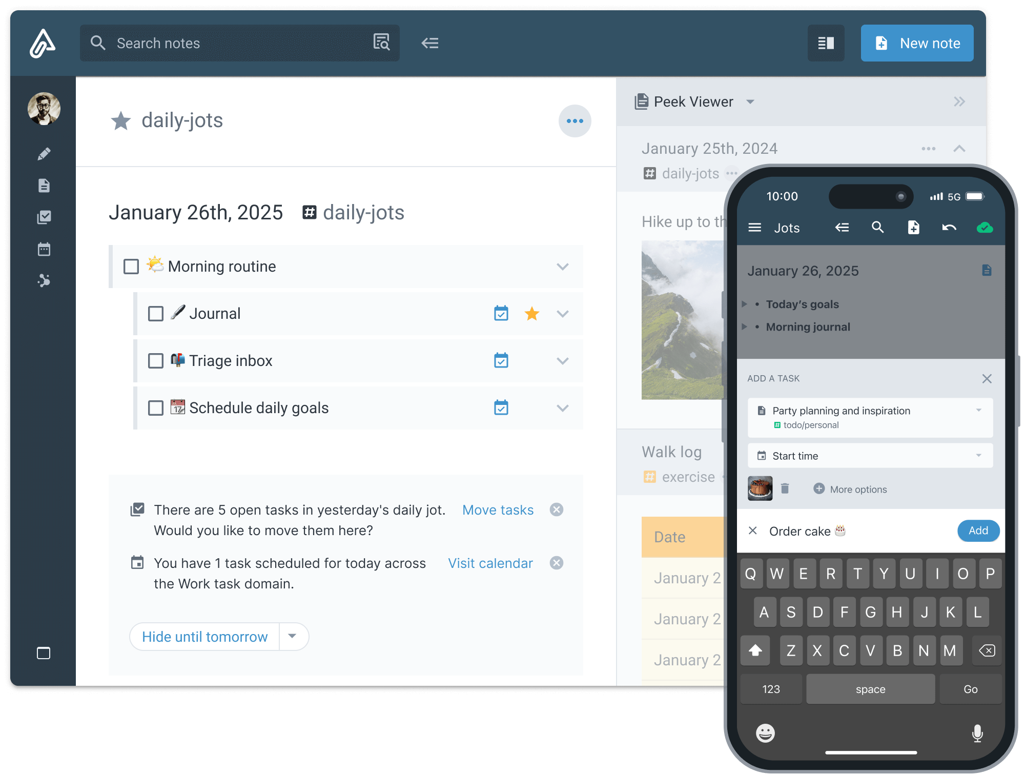 Amplenote die Notiz und Aufgaben App vorgestellt 
