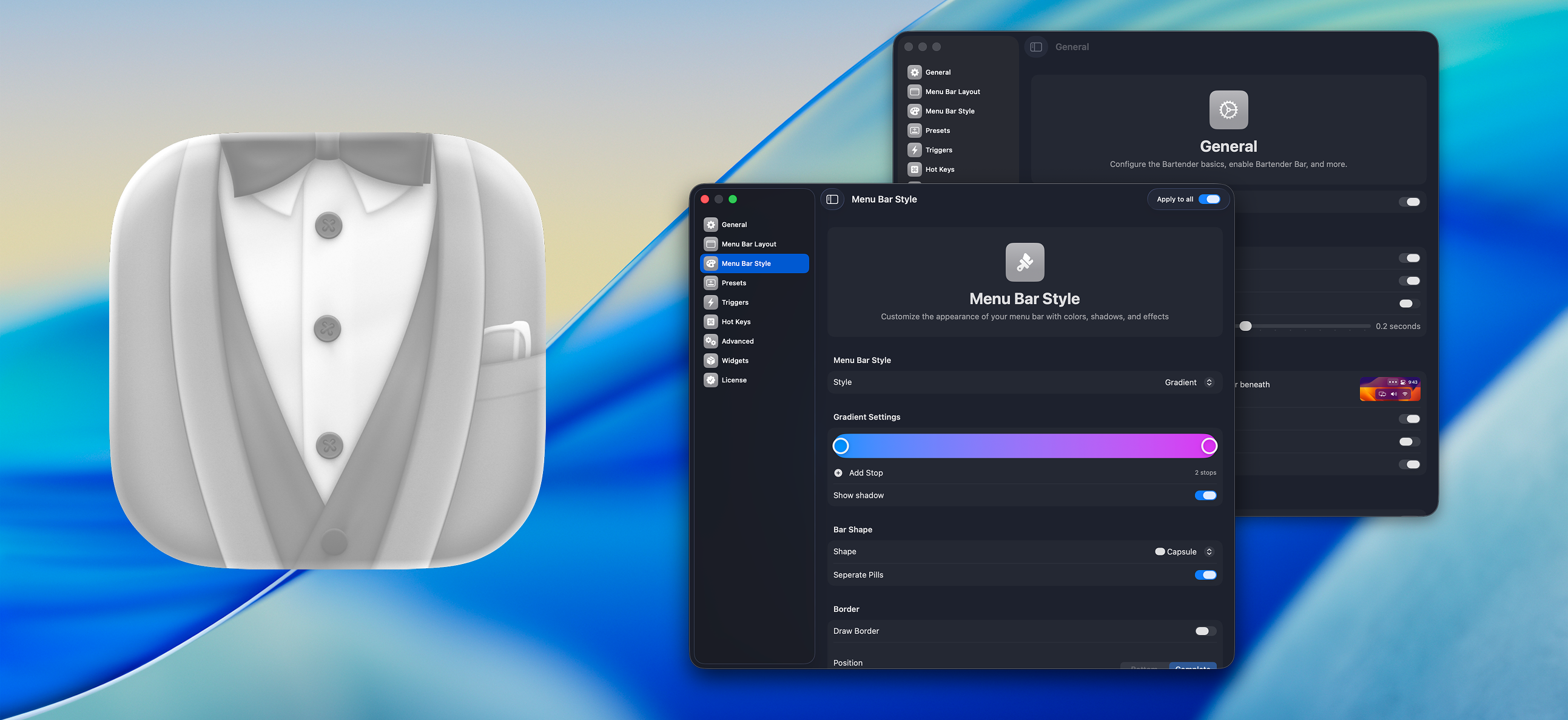 Bartender Pro für macOS bietet Zusatzfunktionen als Abo an