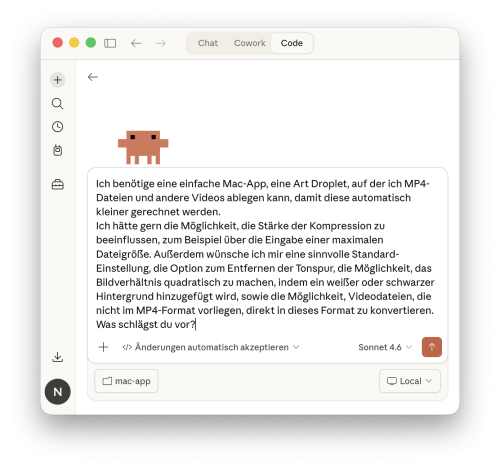 Claude Code im Einsatz: Eigene Mac-Anwendung in Minuten erstellt