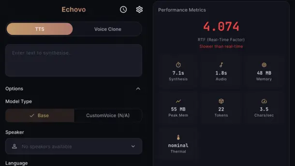 Neue iPhone-App Echovo erzeugt und klont Stimmen ohne Cloud-Anbindung