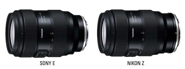 Tamron stellt 35-100mm F/2.8 Di III VXD für Sony E und Nikon Z vor