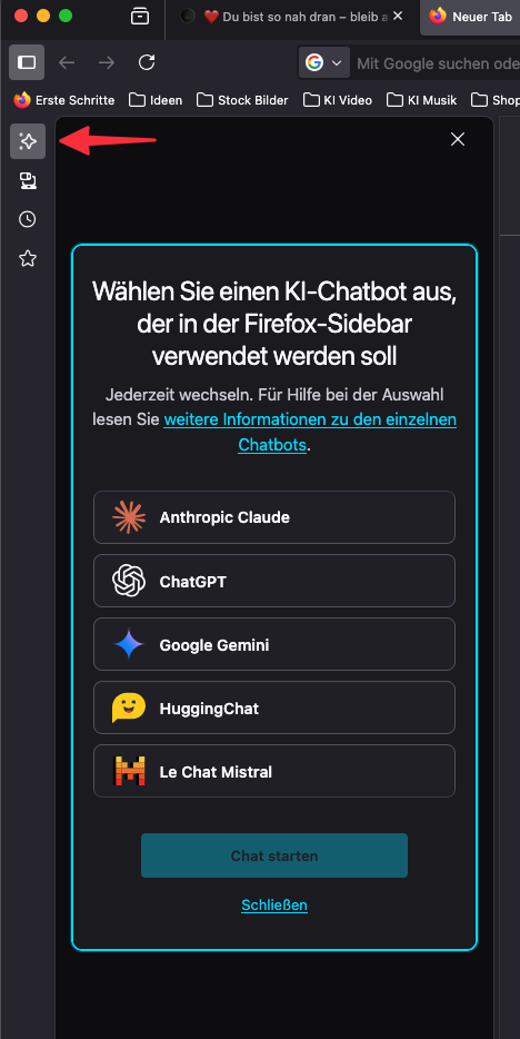 Firefox Seitenleiste Firefox Seitenleiste