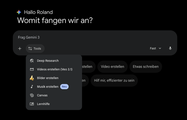 Gemini: Lyria 3 erstellt Musik aus Text und Bildern
