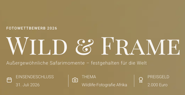 Fotowettbewerb: Wildtiere
GoSafari sucht die besten Aufnahmen aus Afrika