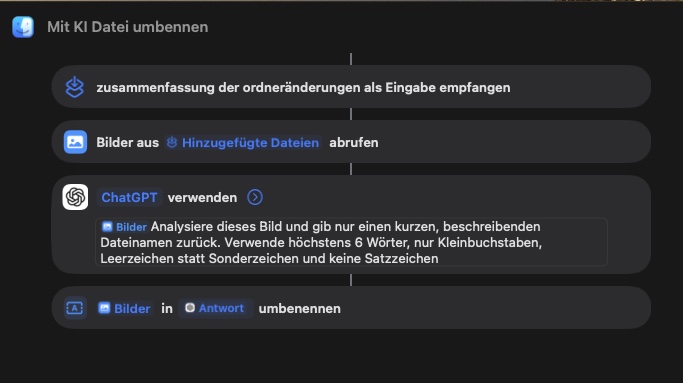 Hier der Kurzbefehl