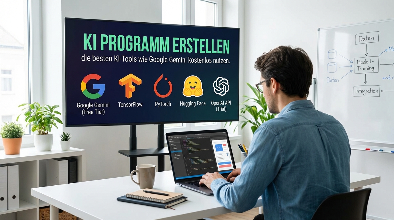 Testen und Sparen: Ein KI Programm erstellen die besten KI-Tools wie Google Gemini kostenlos nutzen