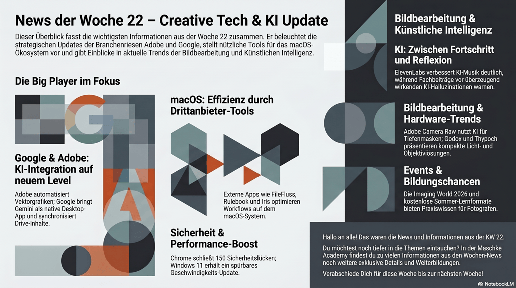 Zusammenfassung der Technologie-; Ki-,Software-Neuheiten und Veranstaltungen Kalenderwoche 22 2026
