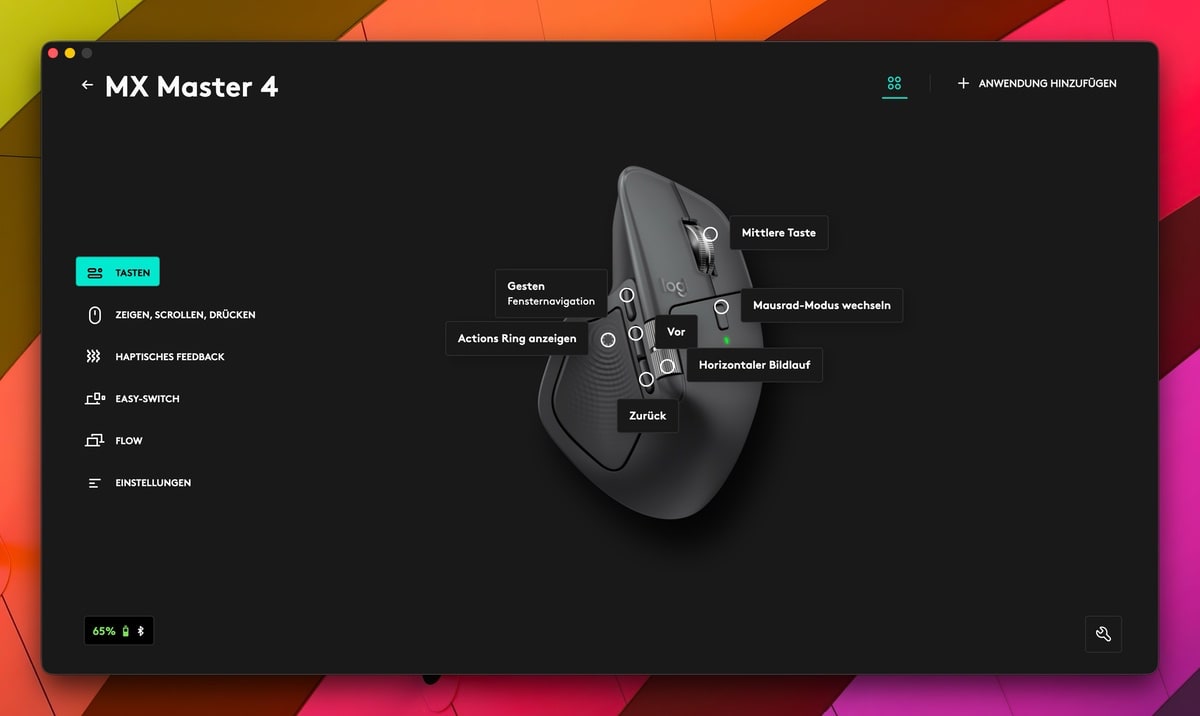 Logi Options+: Update für MX Creative Console & Actions Ring