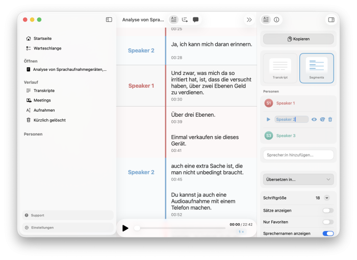 Für Diktate und Transkripte: MacWhisper jetzt auf Deutsch verfügbar