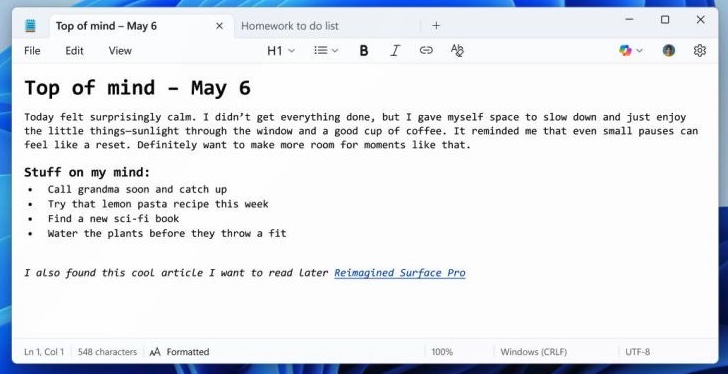Microsoft verbessert Notepad