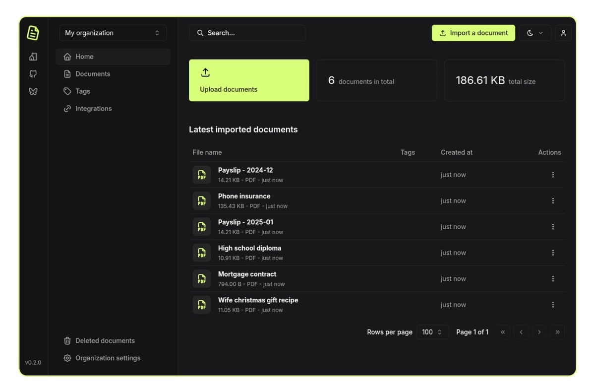 Papra: Ein leichtes Dokumentenmanagement auch zum selbst hosten
