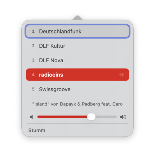 Was so geht: Claude Code im Einsatz eigene Radio-App für die Mac-Menüleiste