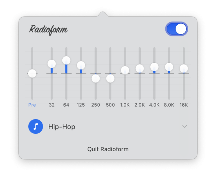 Für "besseren" Klang Radioform: Freeware bringt systemweiten Equalizer auf den Mac