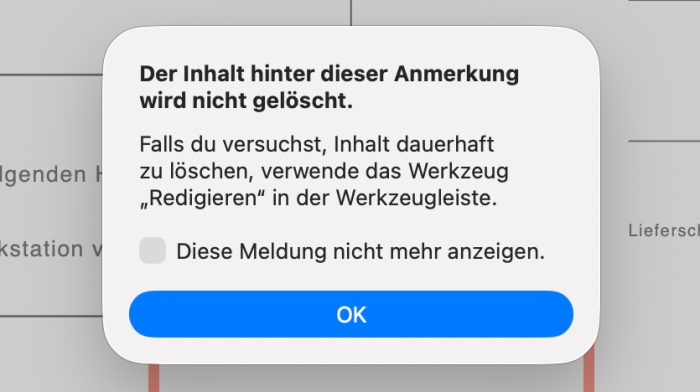 Tipp PDFs richtig schwärzen: Das Redigieren-Werkzeug in Vorschau